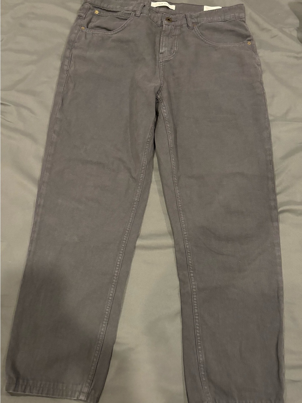 Billy Reid Slim Fit Cotton/Linen Pants